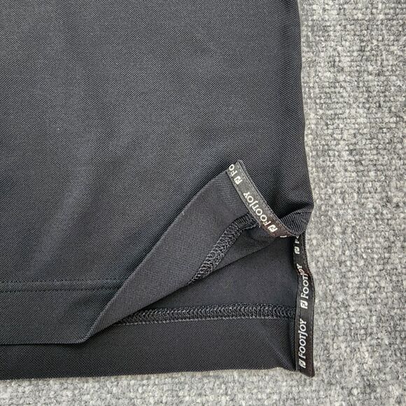 Footjoy Shirt Mens XL Black Polo Short Sleeve Performance Golf Elmira CC Logo - Picture 12 of 15